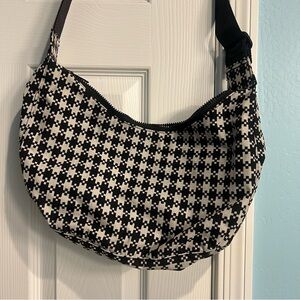 Baggu Pixel Gingham Medium Crescent